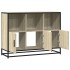 Aparador de madera contrachapada roble sonoma 100x35x76