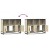Aparador de madera contrachapada roble sonoma 100x35x76