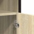 Aparador de madera contrachapada roble sonoma 100x35x76