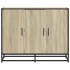 Aparador madera de ingeniería roble sonoma 94x35x76