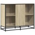 Aparador madera de ingeniería roble sonoma 94x35x76