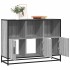 Aparador de madera de ingeniería gris sonoma 100x35x76
