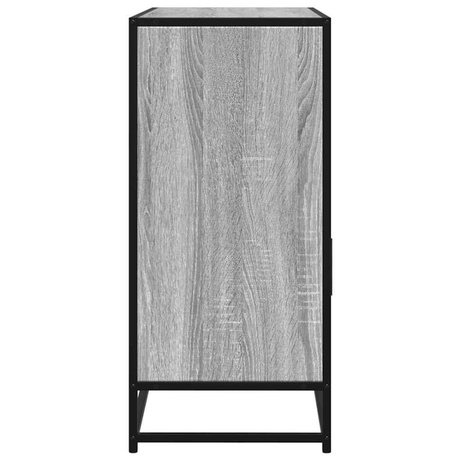 Aparador de madera de ingeniería gris sonoma 100x35x76