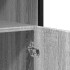Aparador de madera de ingeniería gris sonoma 100x35x76