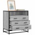 Cajonera de madera contrachapada gris sonoma 70x41x70
