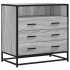 Cajonera de madera contrachapada gris sonoma 70x41x70
