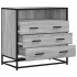 Cajonera de madera contrachapada gris sonoma 70x41x70