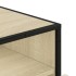 Cajonera de madera contrachapada color roble sonoma 70x41x70