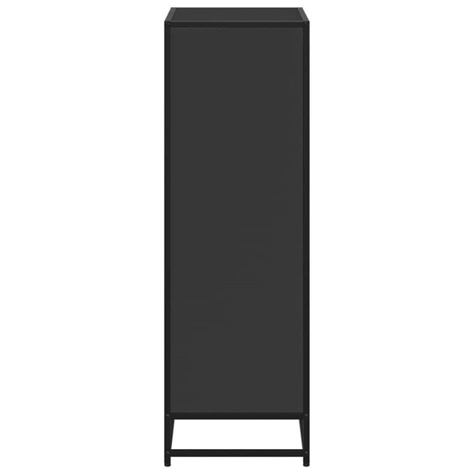 Estantería madera ingeniería negra 60x35x107,5