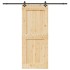 Puerta corredera con herrajes madera maciza de pino 95x210