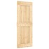 Puerta corredera con herrajes madera maciza de pino 80x210