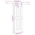 Puerta corredera con herrajes madera maciza de pino 80x210