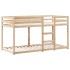 Cama litera sin colchón madera maciza de pino 90x190