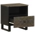 Mesitas de noche 2 uds madera maciza de mango negro 40x33x46