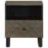 Mesitas de noche 2 uds madera maciza de mango negro 40x33x46