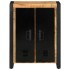 Aparador de madera maciza de mango rugosa 55x35x70