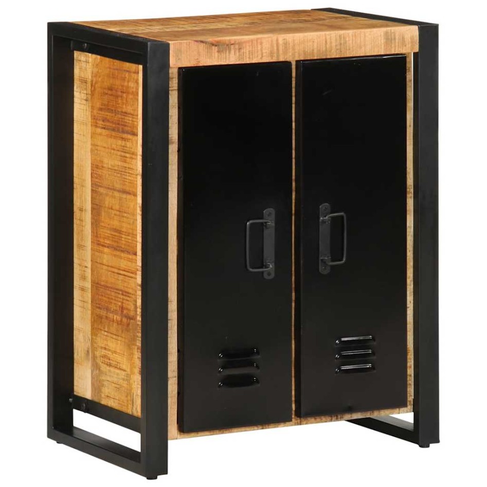 Aparador de madera maciza de mango rugosa 55x35x70