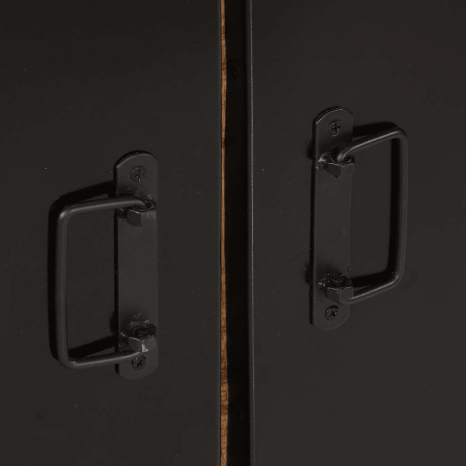 Aparador de madera maciza de mango rugosa 55x35x70