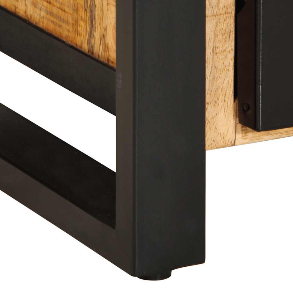 Aparador de madera maciza de mango rugosa 55x35x70