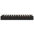 Estructura cama otomana sin colchón terciopelo negro 100x200