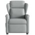 Sillón reclinable de masaje de tela gris
