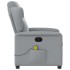 Sillón reclinable de masaje de tela gris