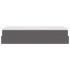 Estructura cama otomana colchón cuero sintético gris 90x200