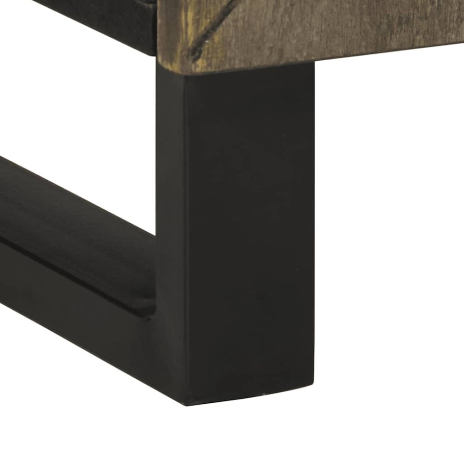 Conjunto de muebles de baño 2 piezas madera maciza mango