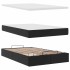 Estructura cama otomana colchón cuero sintético negro