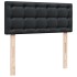Estructura cama otomana colchón cuero sintético negro