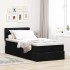 Cama otomana con colchón negra 90x200 cm