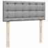 Cama otomana con colchón gris claro 120x200 cm