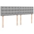 Cama otomana con colchón gris claro 160x200 cm