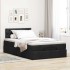 Cama otomana con colchón tela negra 120x200