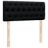 Cama otomana con colchón tela negra 120x200