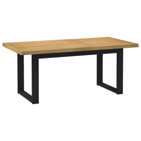 Mesa de comedor NOAIN patas U madera maciza pino 180x90x75