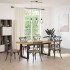 Mesa de comedor NOAIN patas U madera maciza pino 180x90x75