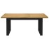 Mesa de comedor NOAIN patas U madera maciza pino 180x90x75