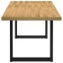 Mesa de comedor NOAIN patas U madera maciza pino 180x90x75