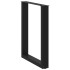 Patas para mesa centro forma U 3 uds acero negro 70x(72-73)