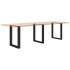 Patas para mesa centro forma U 3 uds acero negro 70x(72-73)