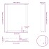 Patas para mesa centro forma U 3 uds acero negro 70x(72-73)