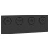 Kit de herrajes para puertas correderas acero negro 366