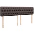 Estructura cama otomana colchón tela marrón oscuro 160x200