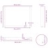Patas mesa comedor forma U 2uds acero natural 100x(72-73)