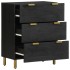 Aparadores 2 uds madera de ingeniería negro 60x33x75