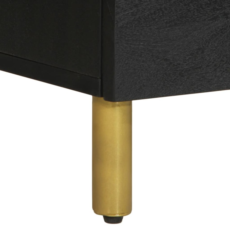 Aparadores 2 uds madera de ingeniería negro 60x33x75