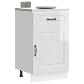Mueble bajo cocina Kalmar madera ingeniería blanca alto