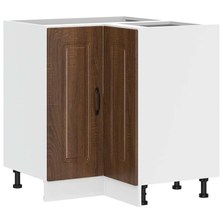 Mueble bajo esquinero de cocina Kalmar marrón