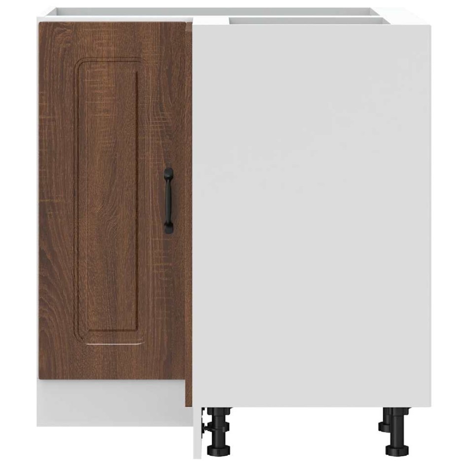 Mueble bajo esquinero de cocina Kalmar marrón